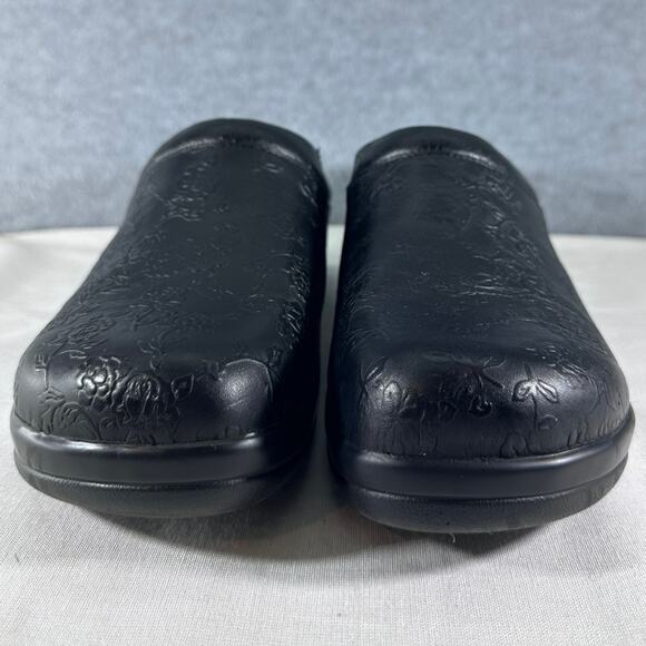 Alegria Kayla Womens sz 37 (US 7/7.5) Prof. Work Mule Clog Leather Black - Picture 4 of 10